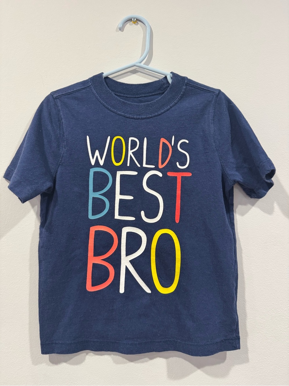Kids Navy "World's Best Bro" Graphic Tee 4T